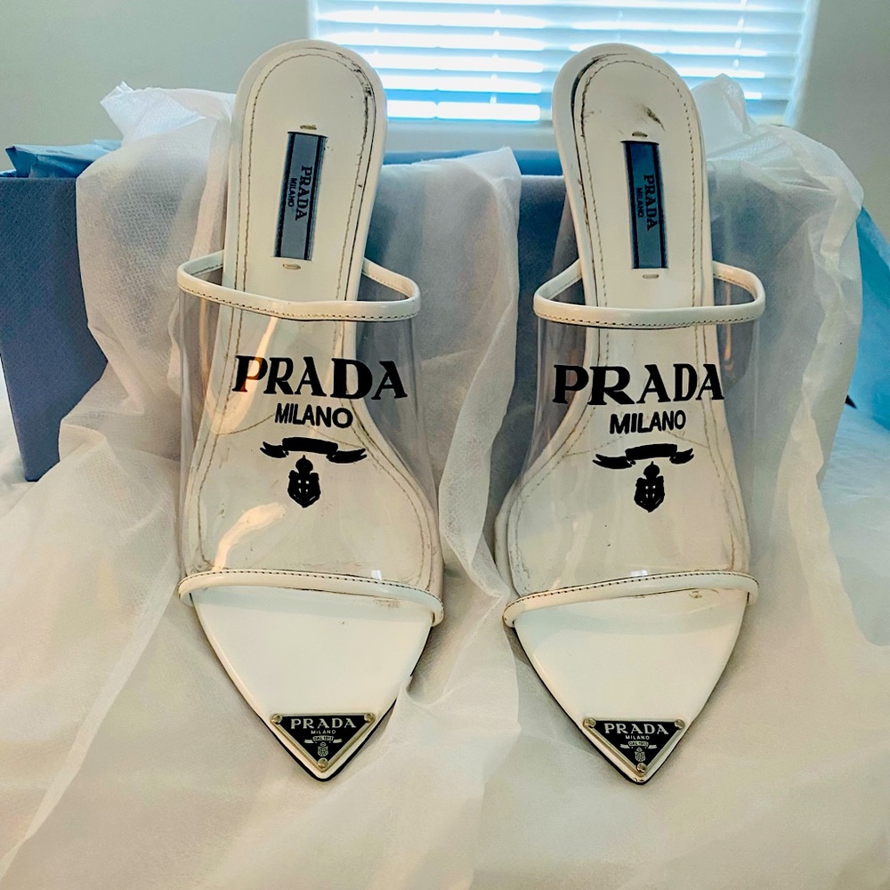 PRADA White Sandals